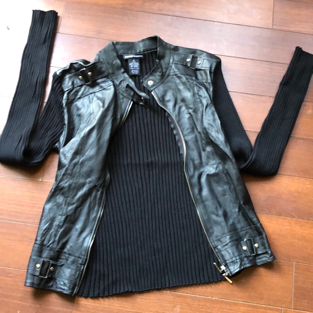 Black DOLCE & FABULOSO 100% Leather Jacket